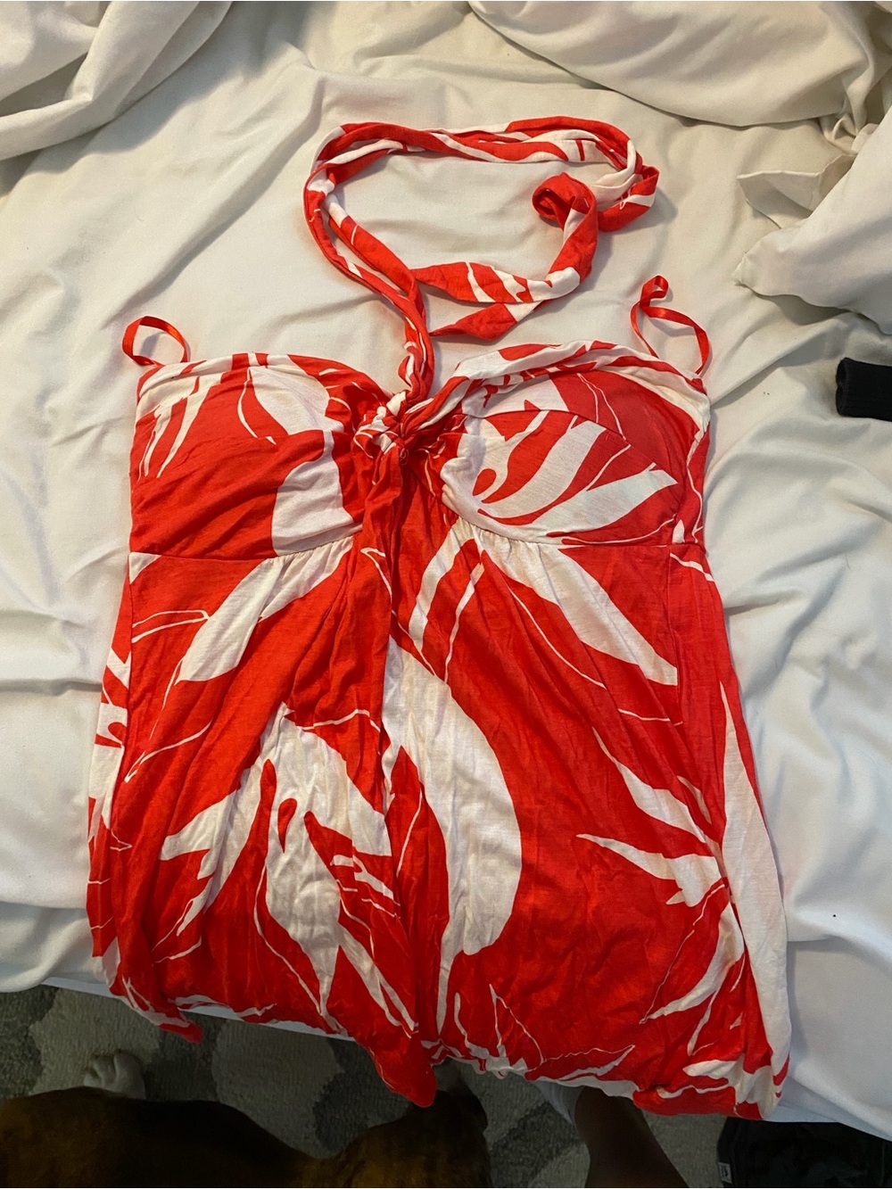 Banana Republic Red & White Halter